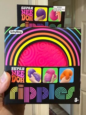 Schylling Super NeeDoh Ripples Sensory Toy - Pink
